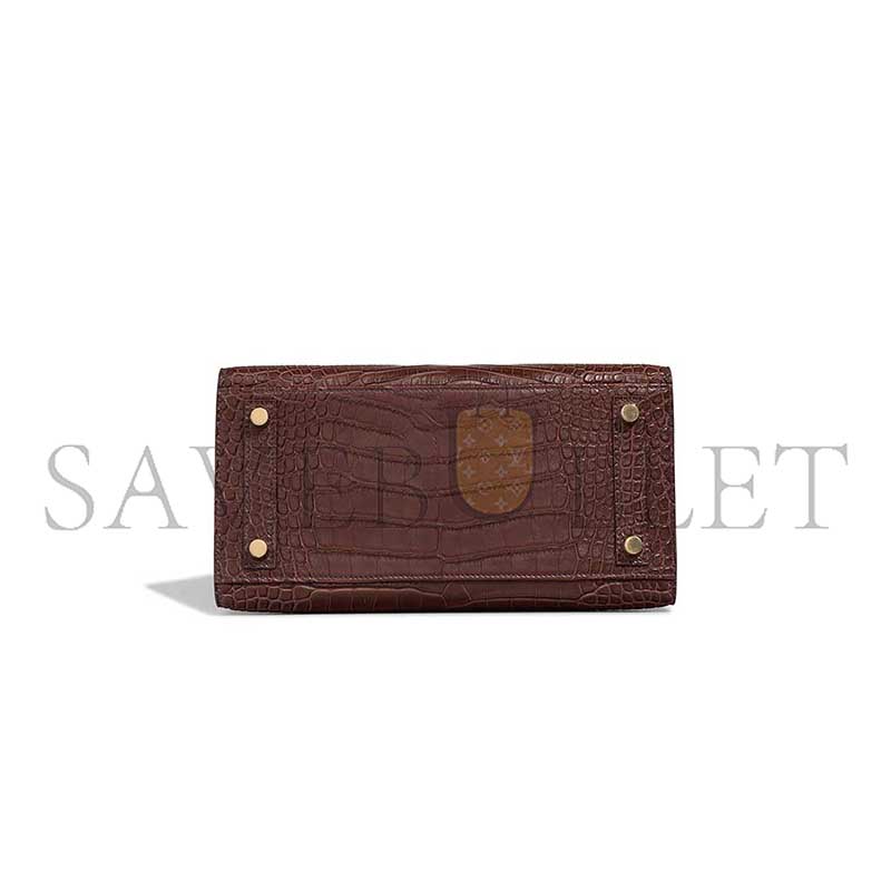 HERMÈS MASTER BIRKIN 25 MATTE ALLIGATOR HAVANE (25*19*13cm)